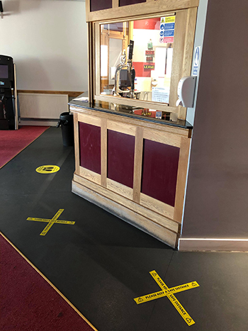 New bar screens during ccovid-19
