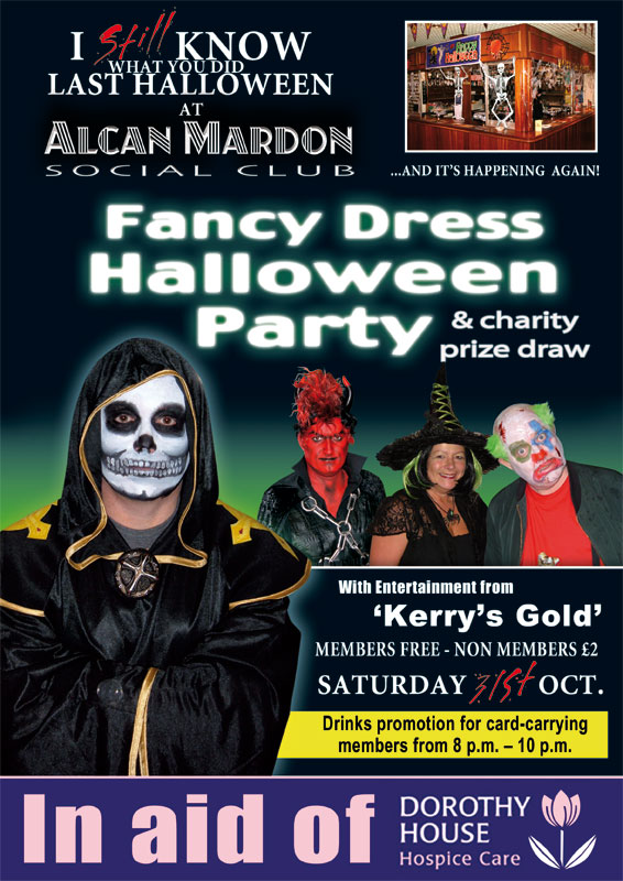 Halloween Fancy dress charity night for Dorothy House