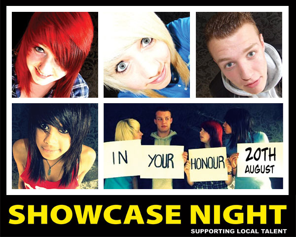 In Your Honour a great new band playing a Showcase at the club